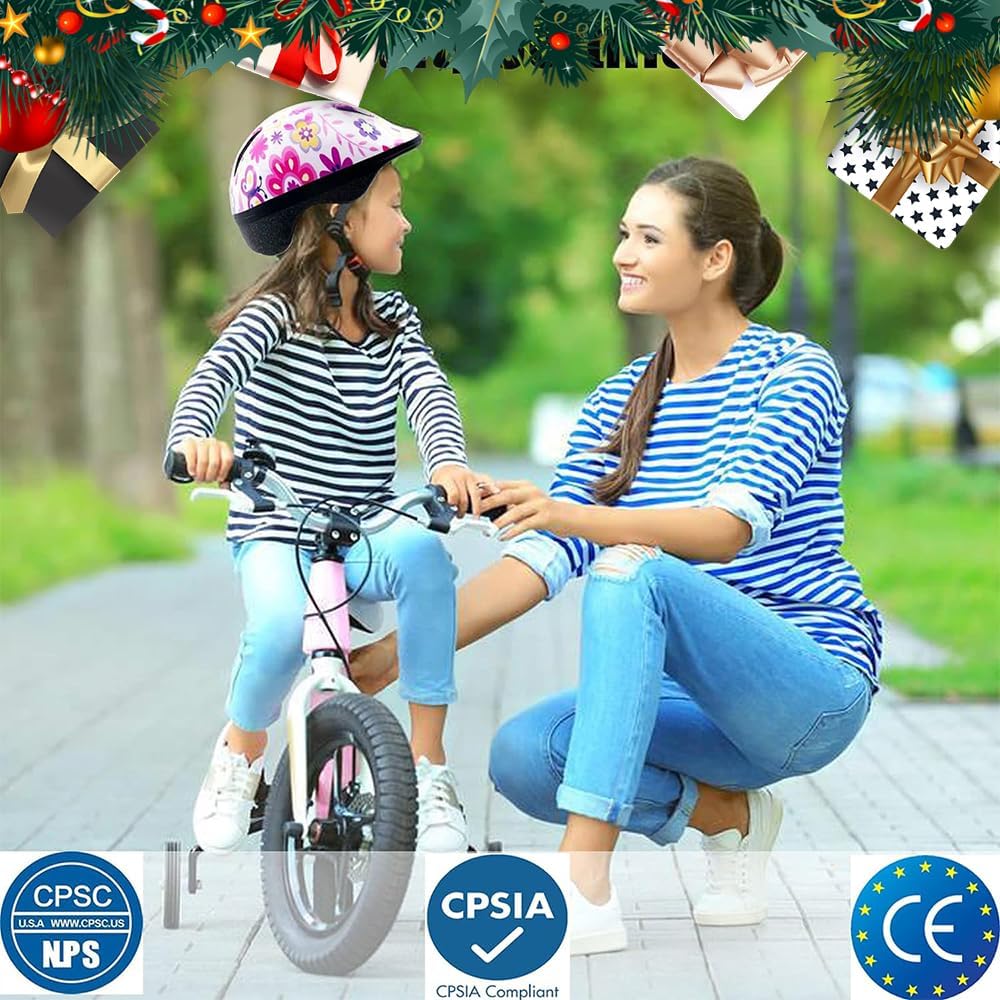 Casco de bicicleta para niños y niñas con 2 años de edad Muti-Sport ajustable de niños pequeños a jóvenes con certificado CPSC