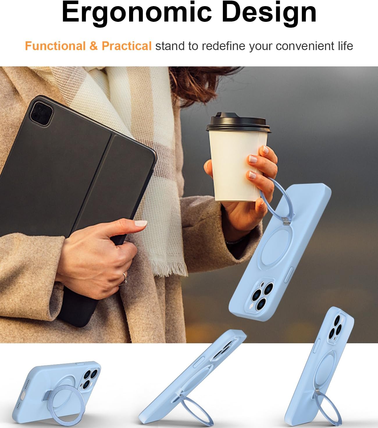 PIXIU Funda magnética para iPhone 13 Pro Max compatible con MagSafe, silicona líquida suave a prueba de golpes, funda para iPhone 13 Pro Max con