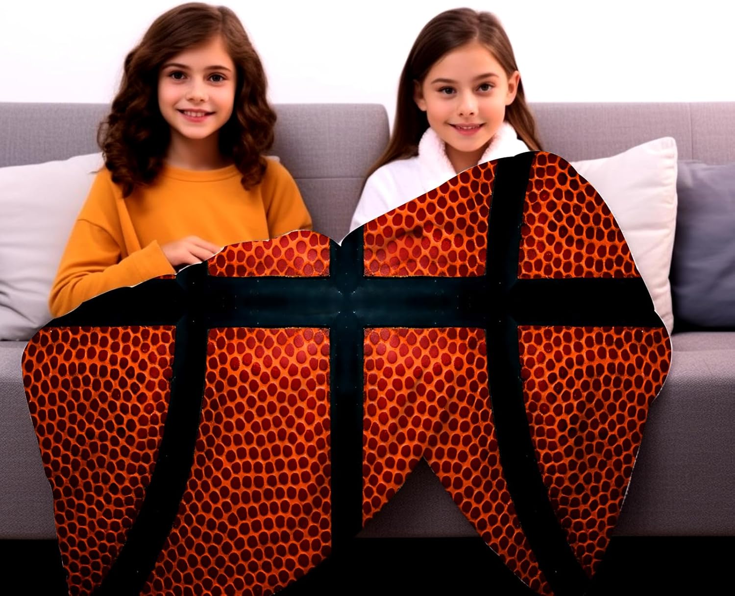 Manta de baloncesto de franela suave con diseño divertido de pelota deportiva, ligera, acogedora, decoración del hogar, ropa de cama para regalos,