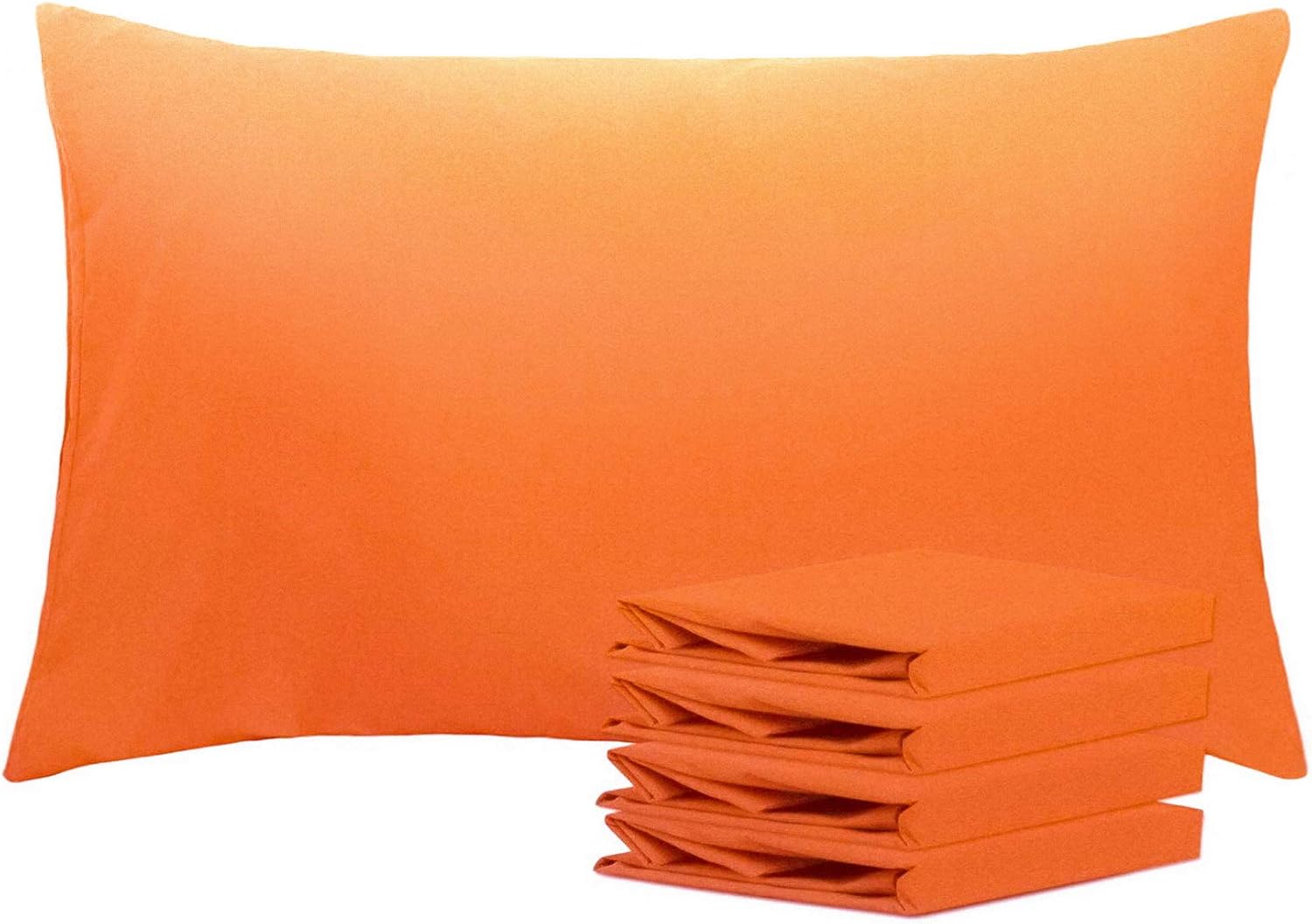 NTBAY Juego de fundas de almohada tamaño Queen, paquete de 4 fundas, cierre de sobre, de microfibra cepillada, de 20 x 30 pulgadas, suaves,