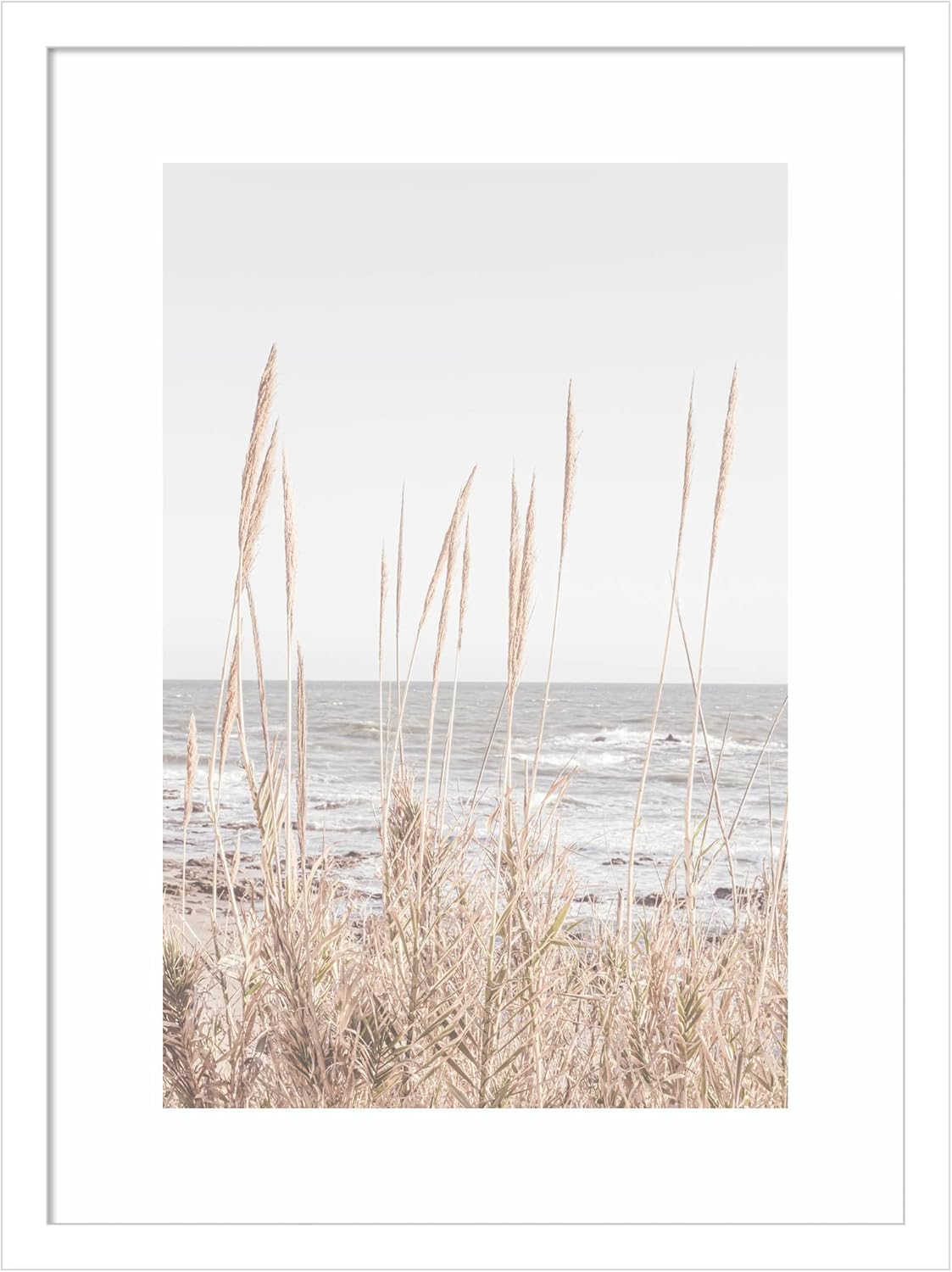 Amanti Art Beach Vass 001 by 1x Studio III – Lienzo decorativo para pared con marco de madera (16 pulgadas de ancho x 21 pulgadas de alto), marco