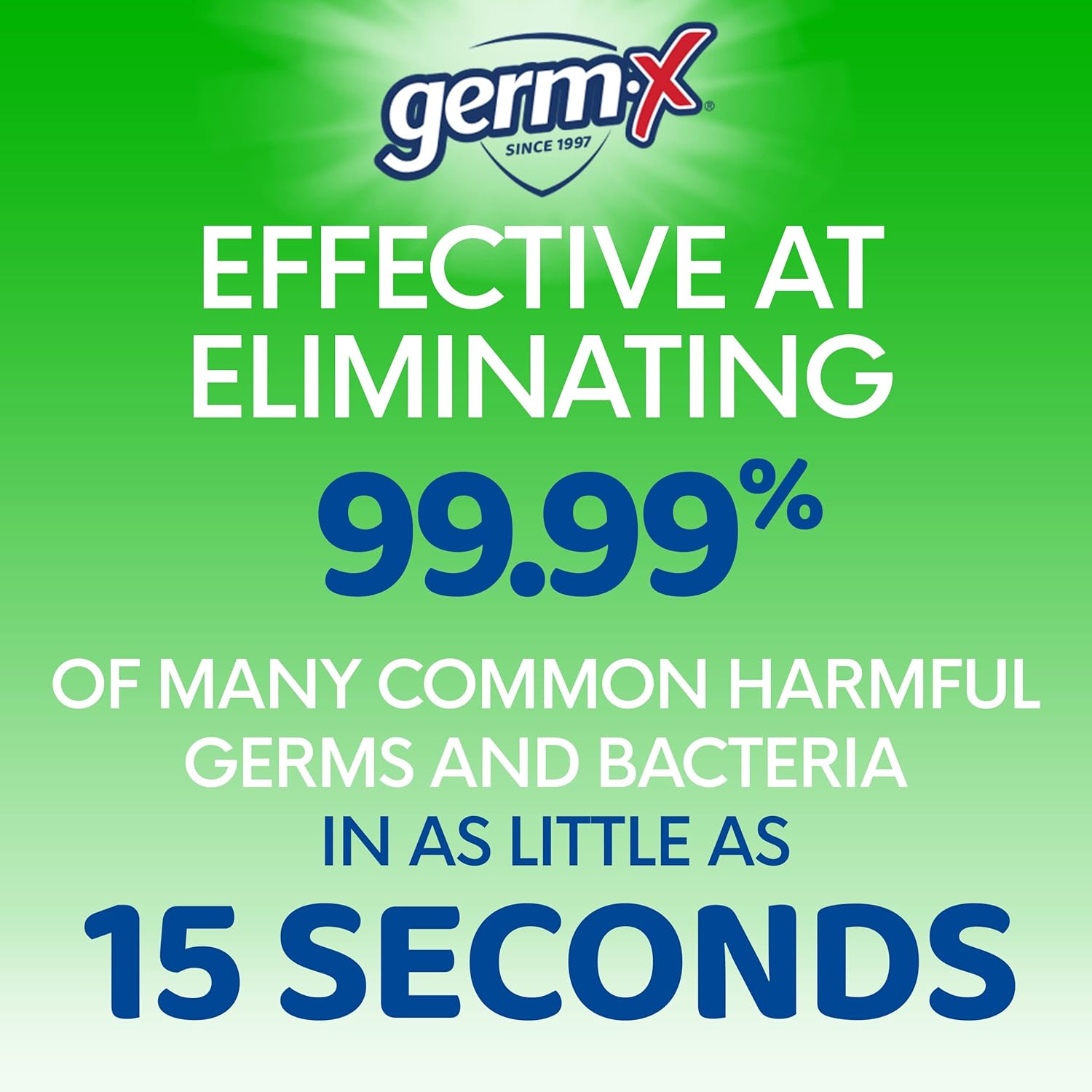Germ-x Advanced – Desinfectante de manos con aloe y vitamina E, gel hidratante que no se seca, fórmula instantánea y sin enjuague, botella