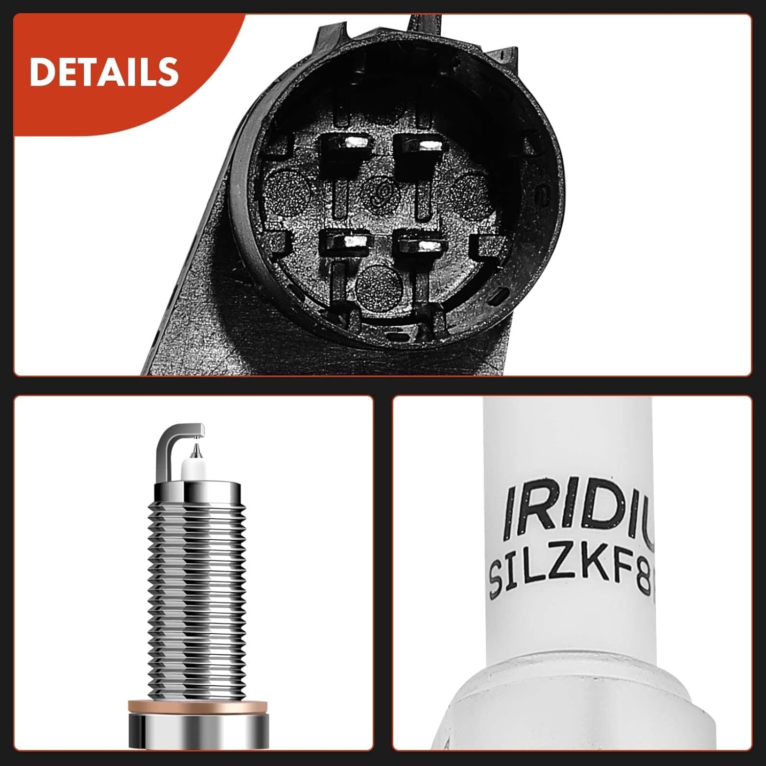 A-Premium Juego de 6 bobinas de encendido y bujías de iridio compatibles con Mercedes-Benz C300 2013-2014, C350 2012-2014, E350 2012-2016, ML350