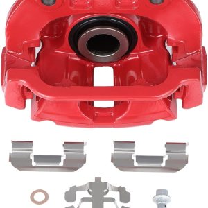 SCITOO Pinza de freno trasera derecha con soporte 18-B4727 rojo compatible para Cadillac 2000-2002 para Chevrolet 1999-2005 para GMC 1999-2005 SCITOO Pinza de freno trasera derecha con soporte 18-B4727 rojo compatible para Cadillac 2000-2002 para Chevrolet 1999-2005 para GMC 1999-2005