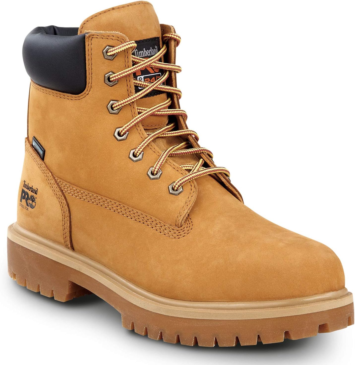 Timberland PRO 6IN Direct Attach MaxTRAX – Botas de trabajo antideslizantes con punta de acero para hombre