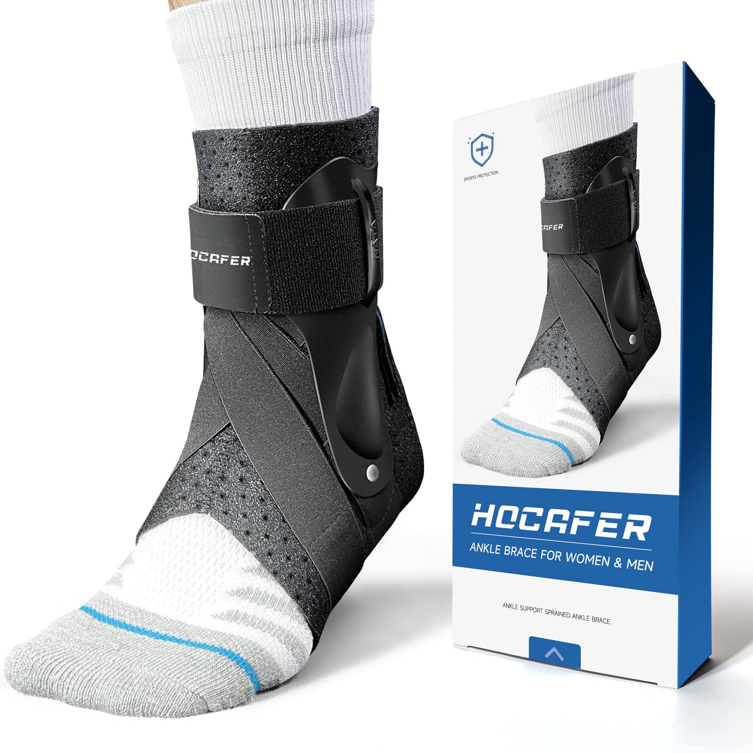 Tobillera para mujeres y hombres  Tobillera esguince para tendón, tendón, esguince, recuperación de lesiones, soporte de tobillo para correr,
