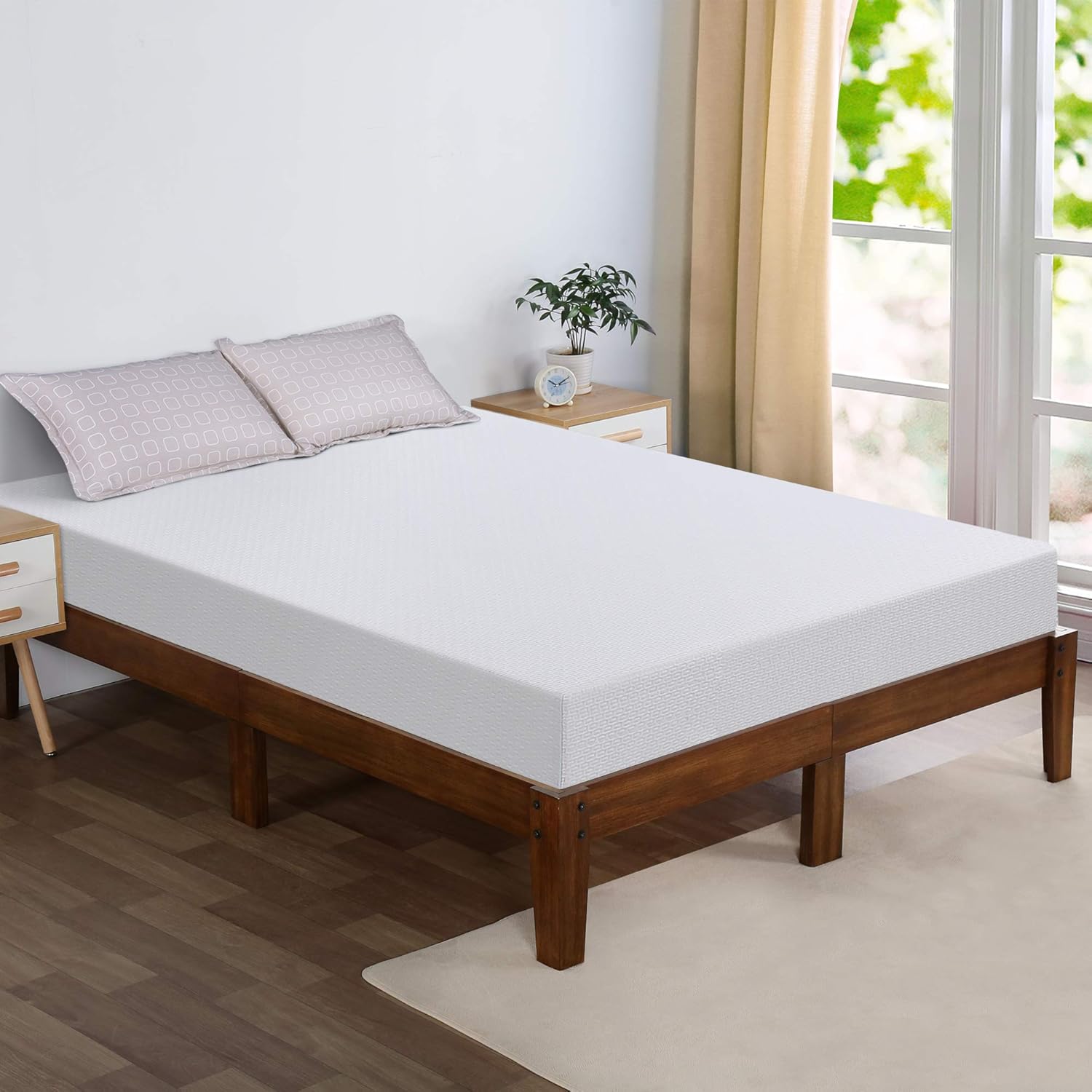 Olee Sleep Colchón firme de espuma viscoelástica de 6 pulgadas, certificado CertiPUR-US, menos puntos de presión, más apoyo y comodidad, tamaño