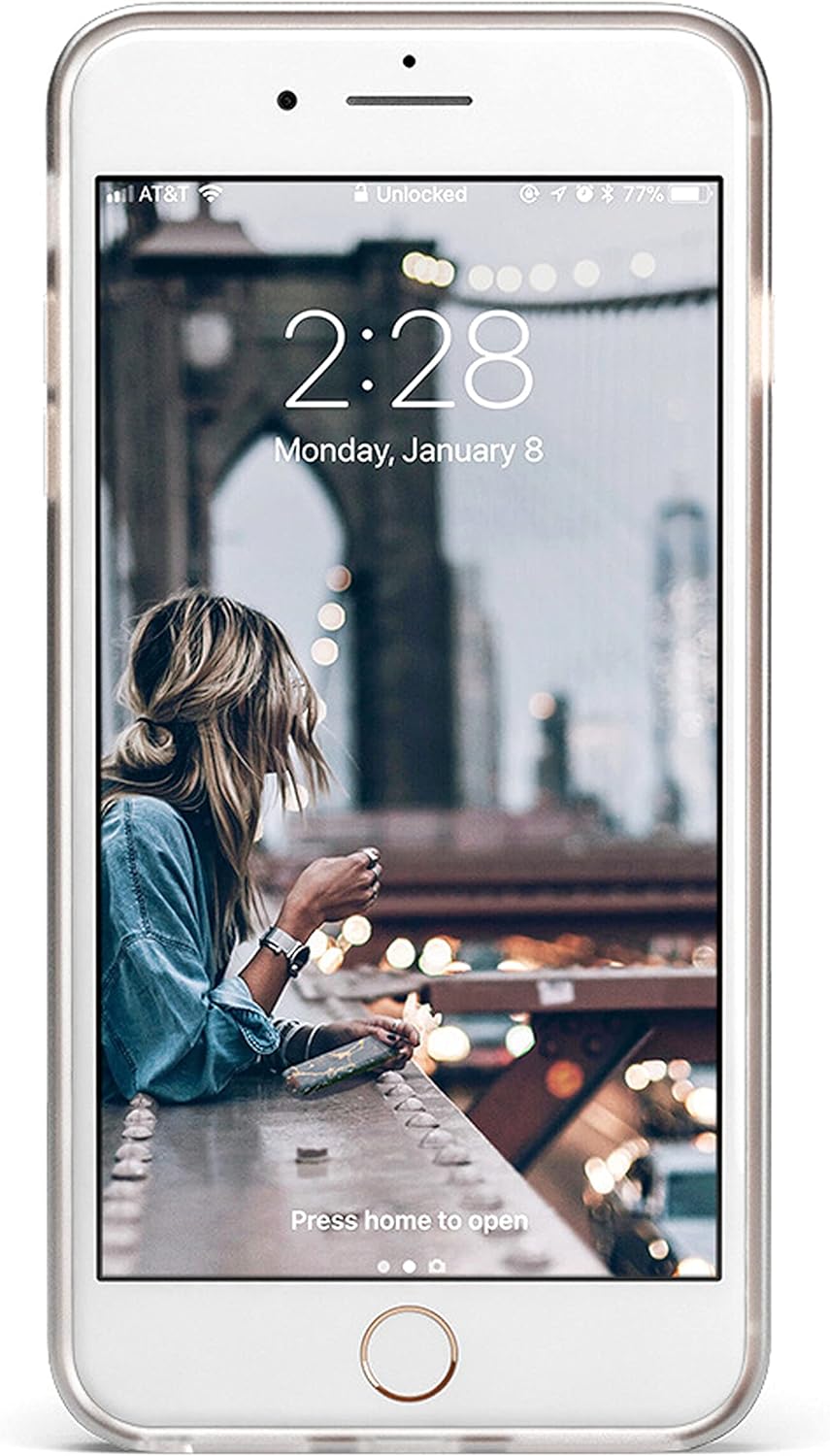 Casely Funda para iPhone 678 Plus  Daisy Daydream Baby Blue Floral Hard Shell Funda para teléfono