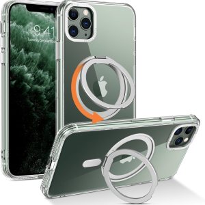 YINLAI Funda para iPhone 11 Pro Max, magnética compatible con Magsafe con soporte de anillo giratorio de 360, soporte invisible, delgada, YINLAI Funda para iPhone 11 Pro Max, magnética compatible con Magsafe con soporte de anillo giratorio de 360, soporte invisible, delgada,