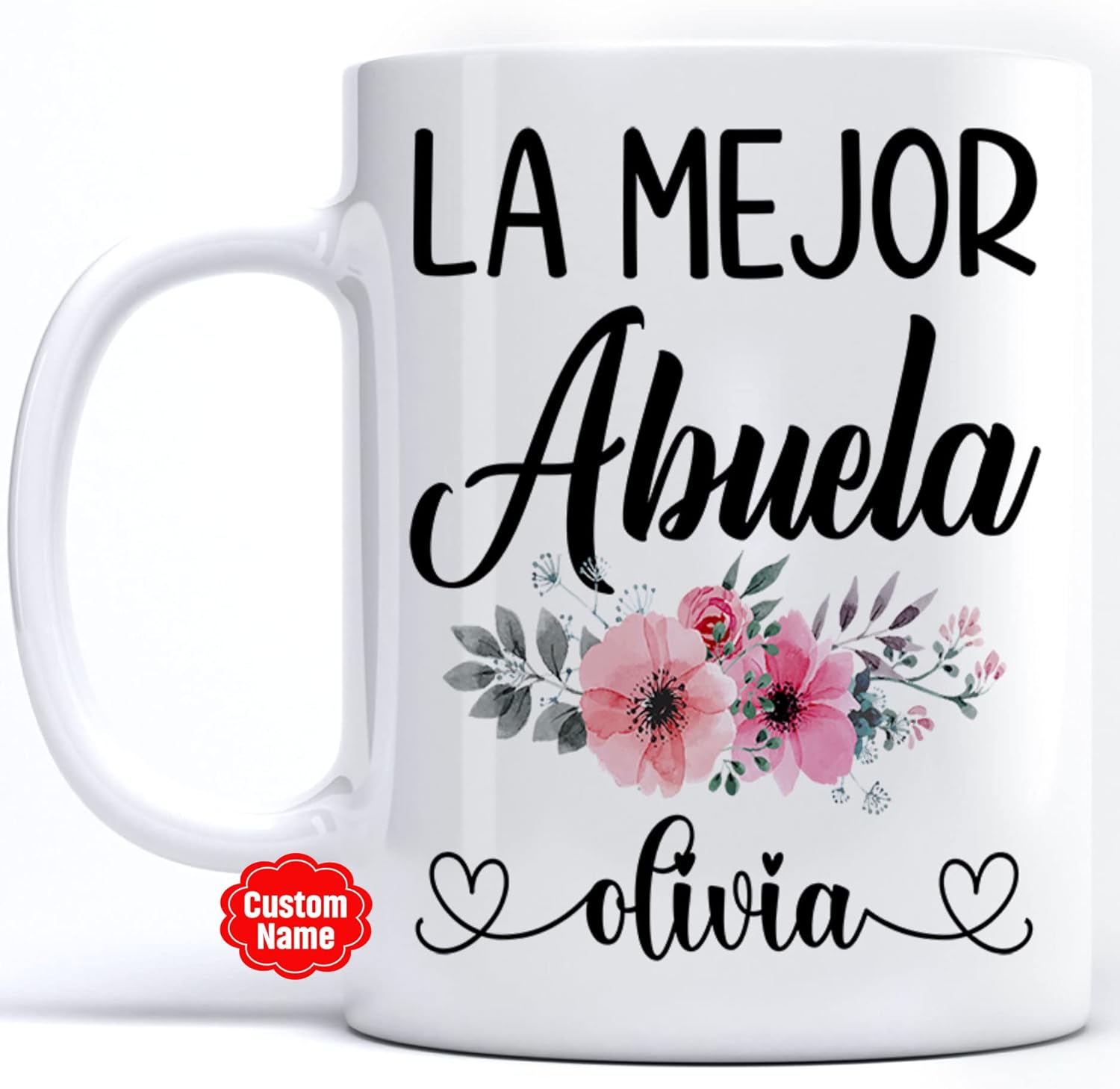 PREZZY Regalo para el día de la madre para mujeres, mamá, abuela, personalizadas, La Mejor Abuela, taza de café de la madre, regalo taza de café,