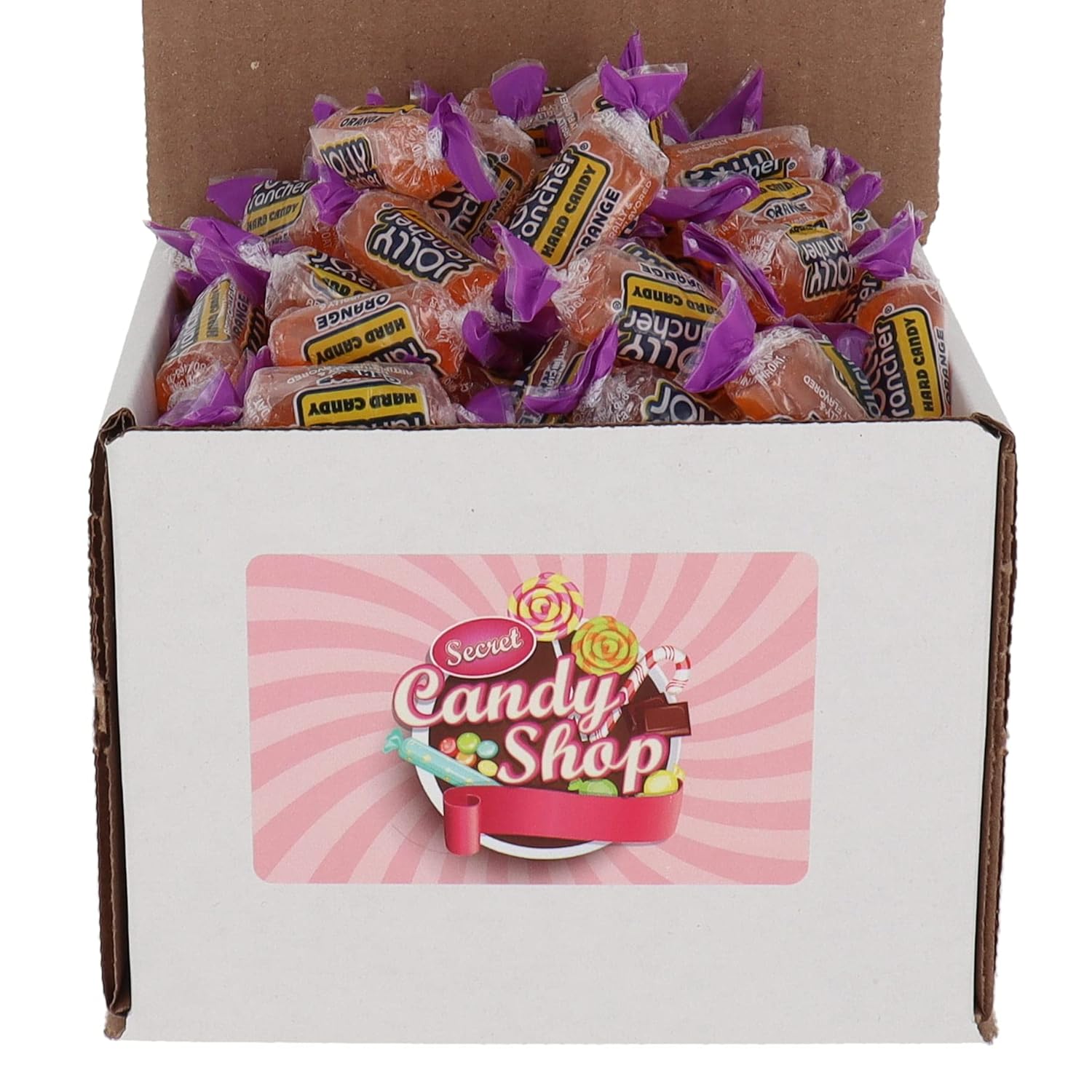 Jolly Rancher – Caramelos duros sabor a granel en caja (envueltos individualmente) (naranja, 1 libra)