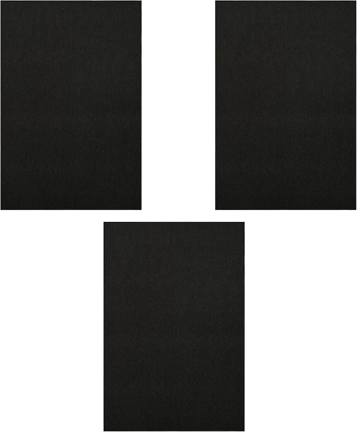Furnish my Place Alfombra moderna para interiores y exteriores, color negro liso, alfombra para cuarto de bebé, alfombra moderna para sala de estar,