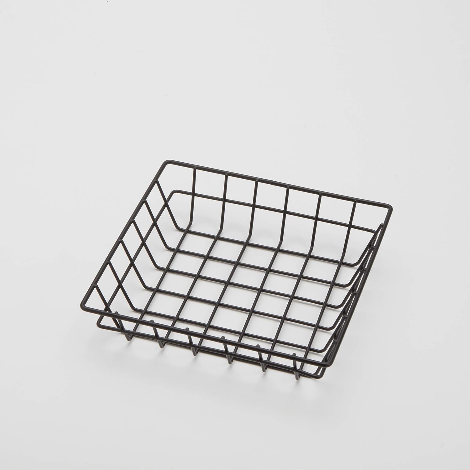 American Metalcraft SQGB8 – Cesta cuadrada de rejilla de alambre, color negro, 8 pulgadas
