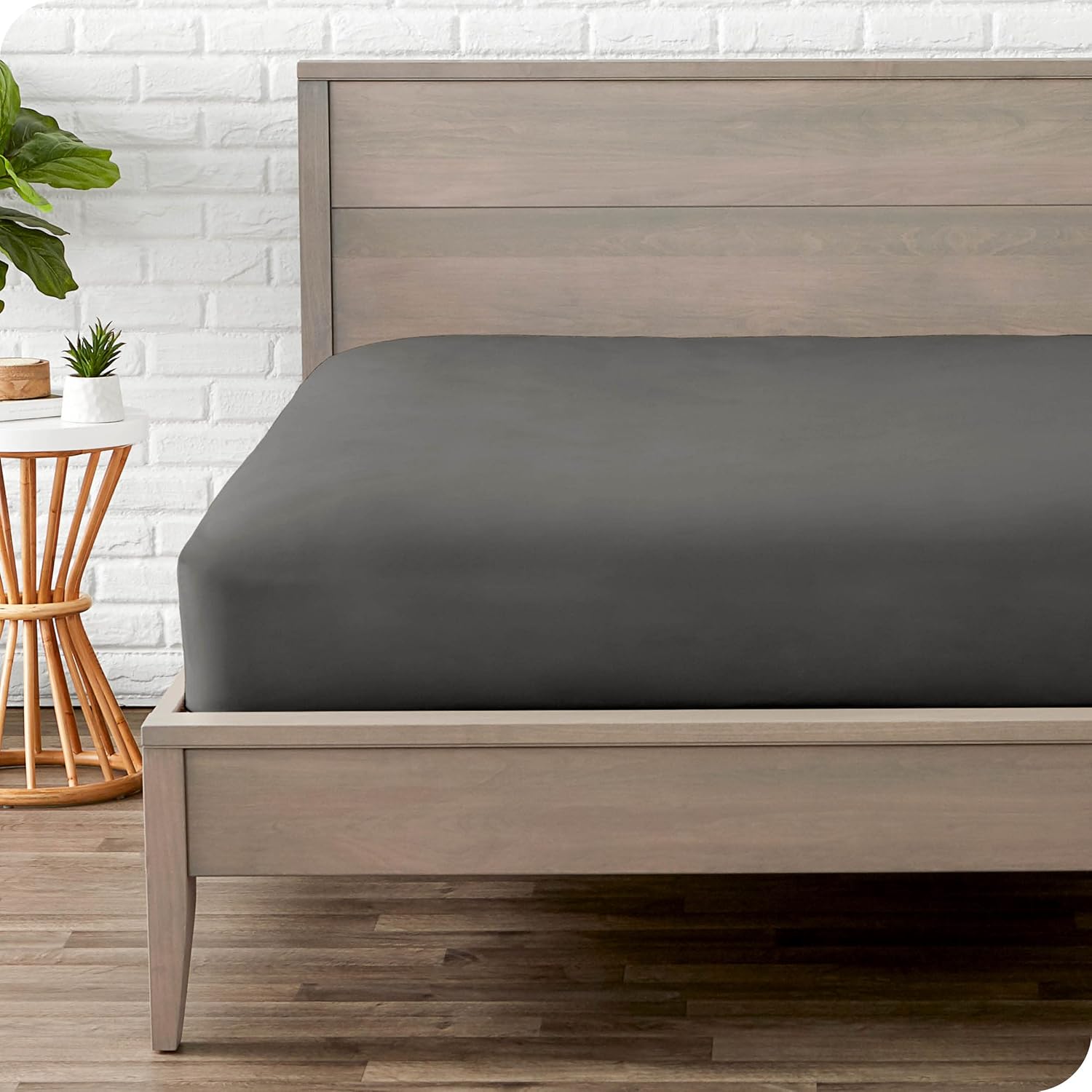 Bare Home Sábana bajera ajustable de cabeza dividida Flex King – Microfibra 1800 premium – Lujo de hotel ultrasuave – Bolsillo profundo – Duradero y