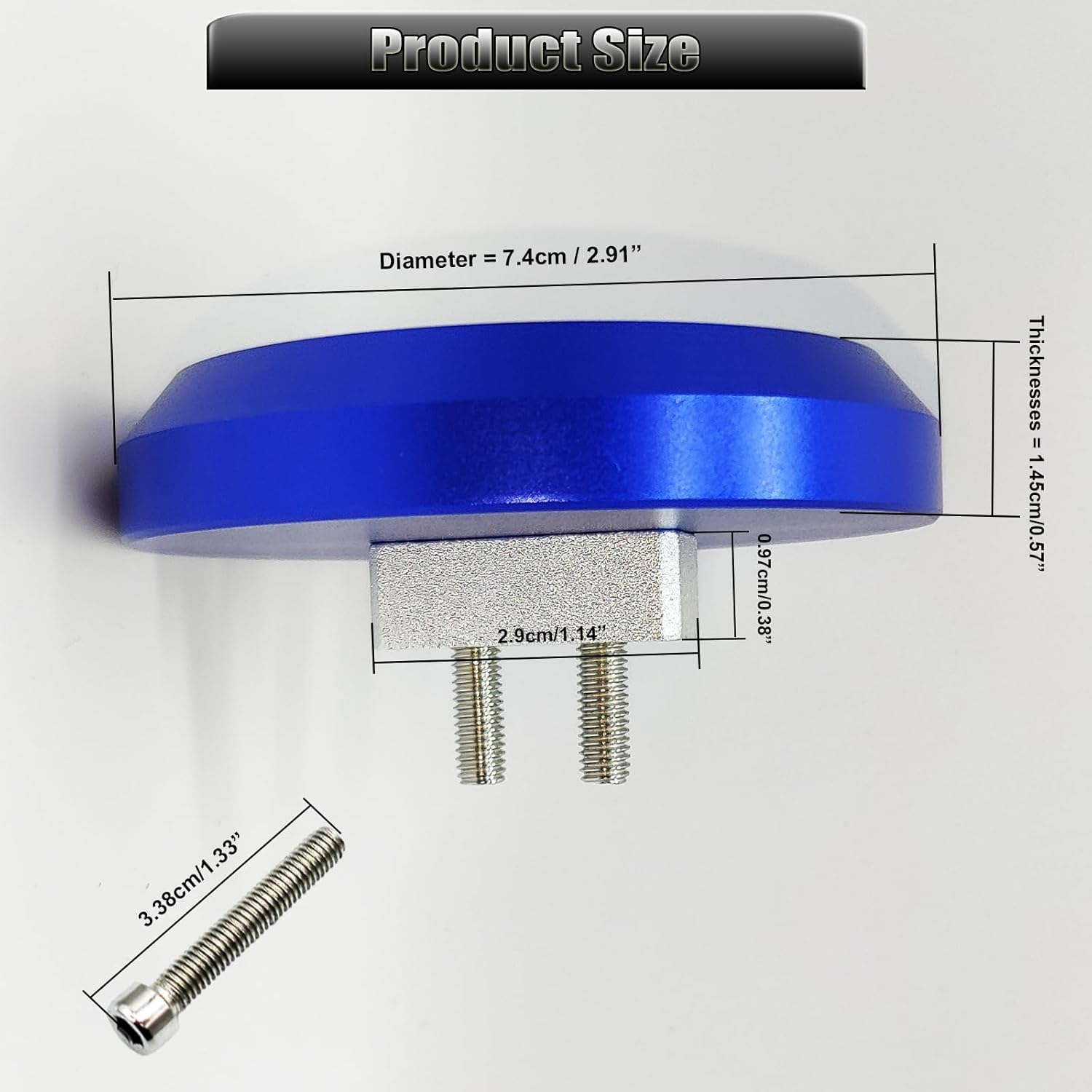 Paquete de 4 adaptadores de almohadilla de gato, disco de aluminio Jacking, almohadillas de piso Billet compatibles con Chevrolet Corvette C5 C6 C7