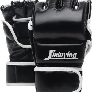 Xinluying Guantes de artes marciales de artes marciales, saco de boxeo UFC, medio guante para entrenamiento de boxeo para hombres y mujeres Xinluying Guantes de artes marciales de artes marciales, saco de boxeo UFC, medio guante para entrenamiento de boxeo para hombres y mujeres