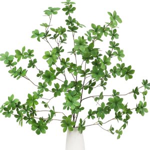 Floweroyal 3 tallos artificiales de vegetación de 43.3 pulgadas, ramas sintéticas para relleno de jarrón, plantas verdes falsas para decoración de Floweroyal 3 tallos artificiales de vegetación de 43.3 pulgadas, ramas sintéticas para relleno de jarrón, plantas verdes falsas para decoración de