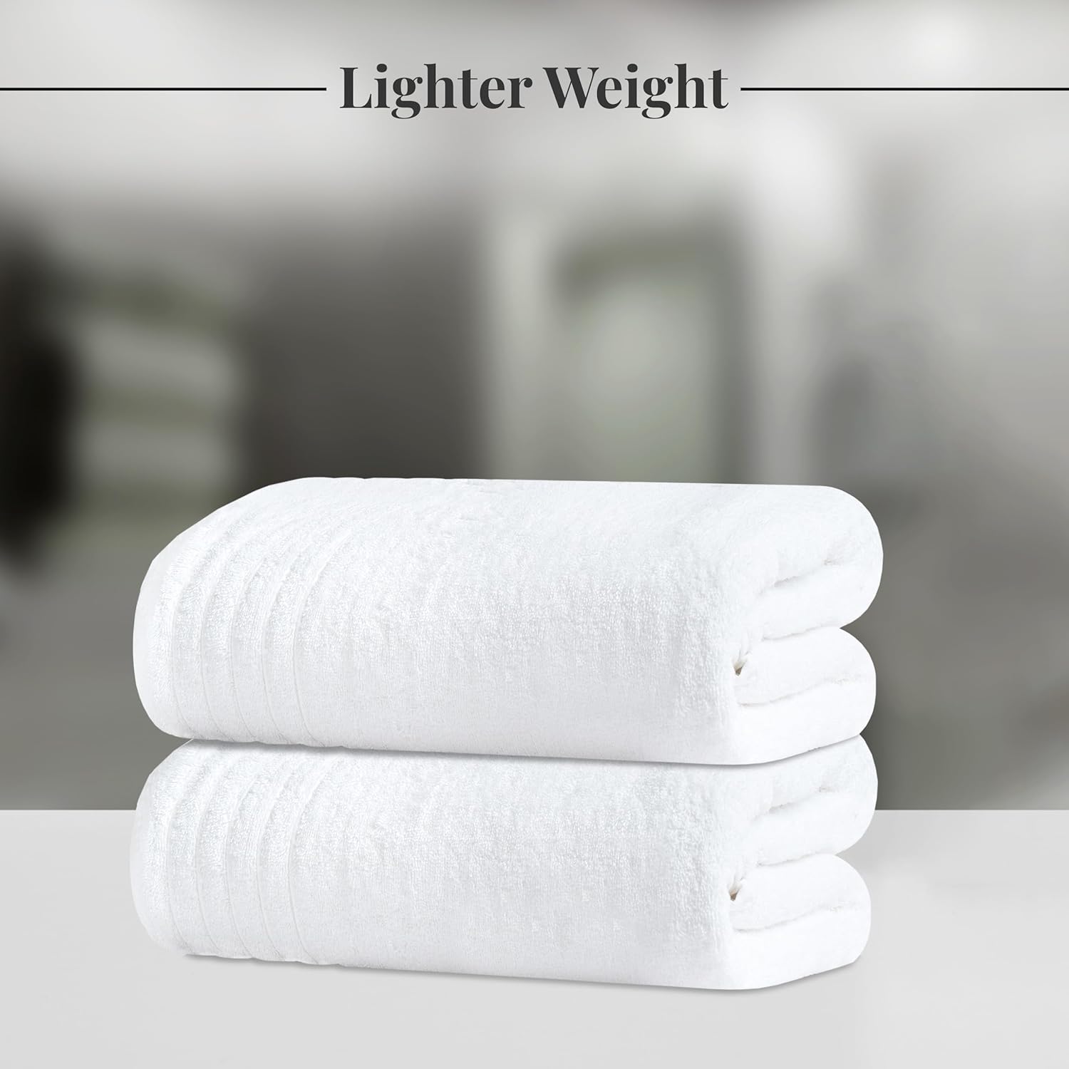 Tens Towels Paquete de 2 toallas de baño extragrandes de 35 x 70 pulgadas, 100% algodón, más grandes y ligeras, más rápidas de secar, súper suaves y