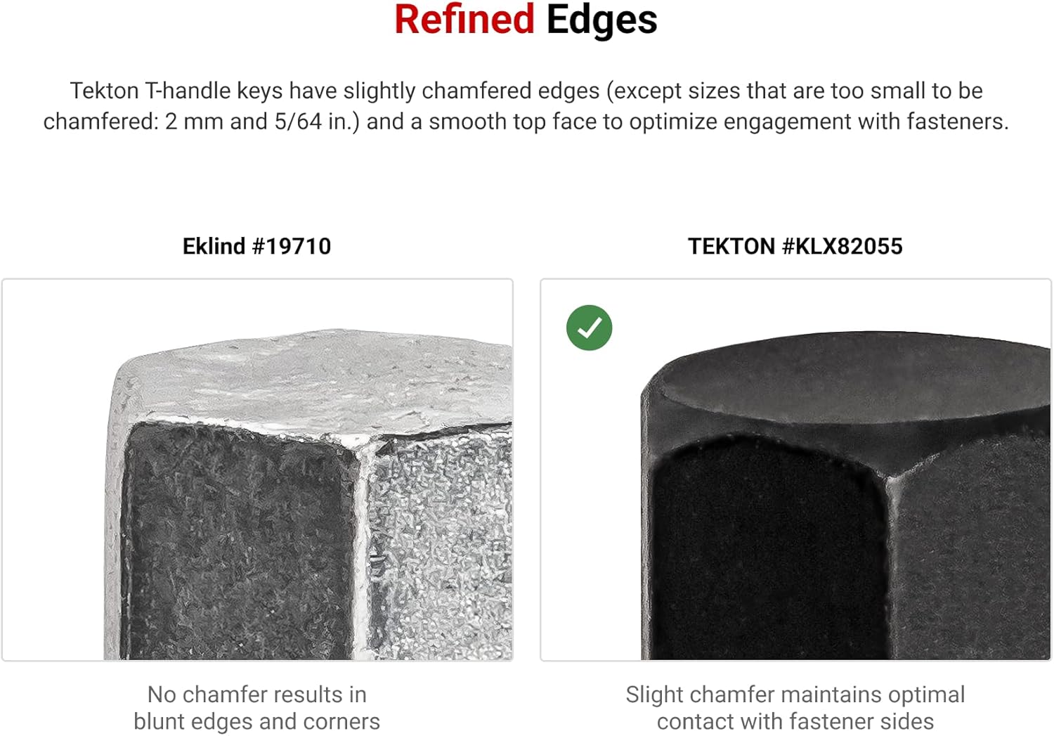 TEKTON Llave hexagonal con mango en T de extremo de bola de 18 pulgadas  KTX37125