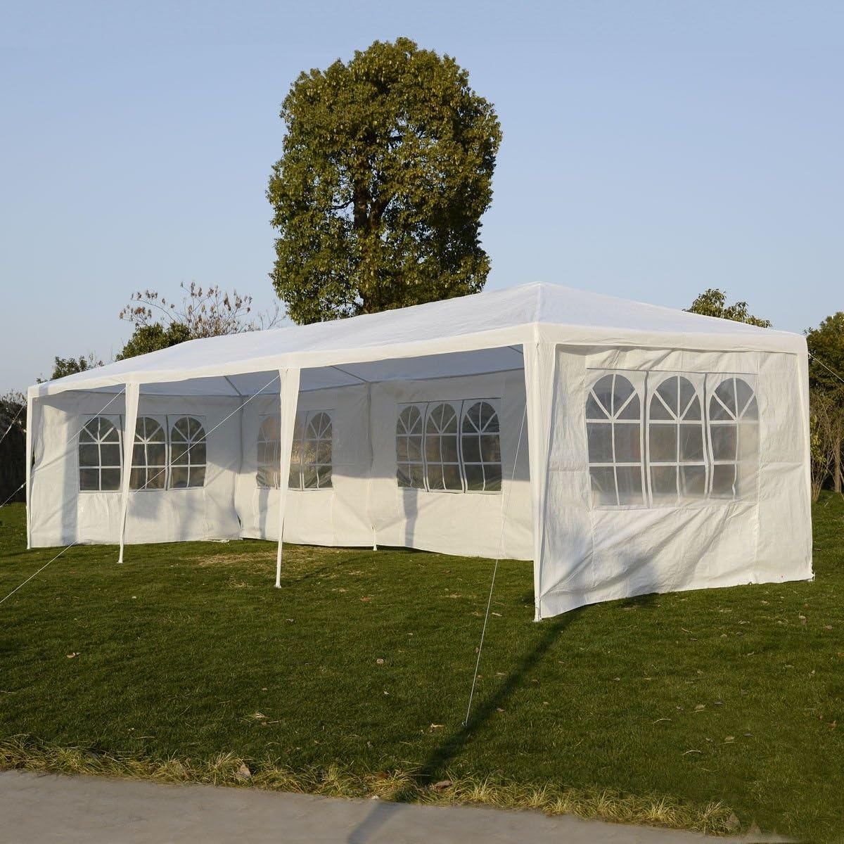 Tiendas de campaña al aire libre para fiestas, 10 x 30 pies, toldo para patio, cenador resistente, pabellón para eventos