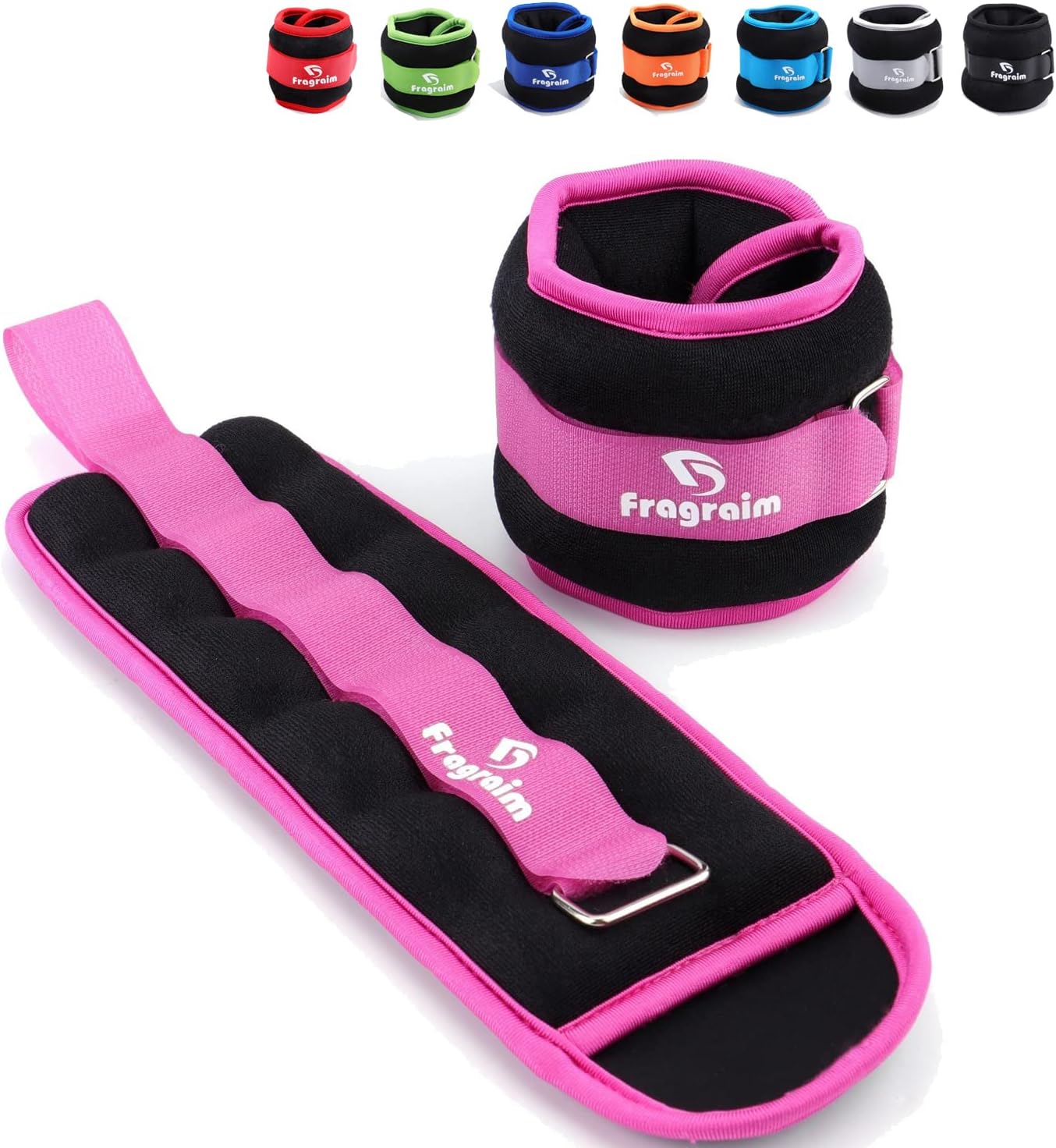 Pesas de tobillo para mujeres, hombres y niños  12346810121520 libras, 1 par de pesas de entrenamiento de fuerzapiernabrazo con correa ajustable