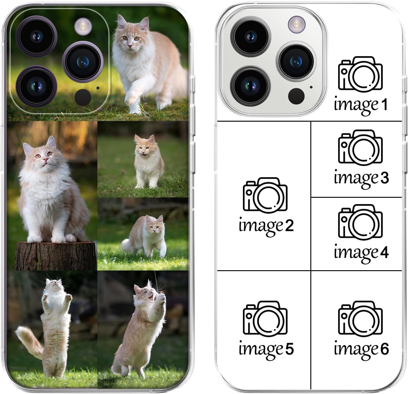SHOISOWO Funda de teléfono con foto personalizada, con iPhone 15 14 13 12 11 Pro Max Plus Mini XR XS X, diseño de imagen personalizada tu propia