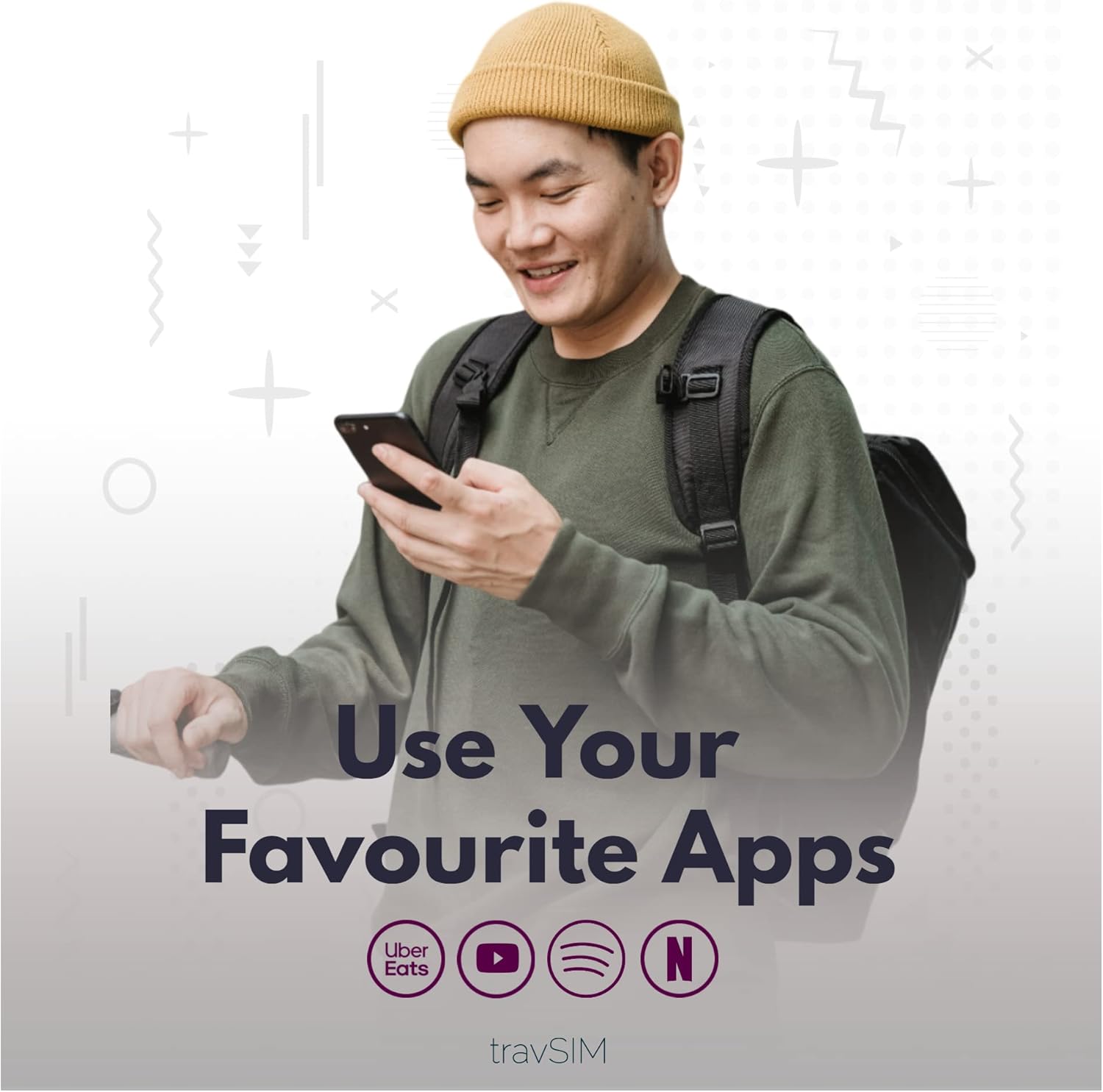 travSIM Hong Kong Data SIM  Datos móviles de 12 GB a velocidades 4G5G  Roaming gratuito en Macao  Funciona en dispositivos iOS y Android  Plan en