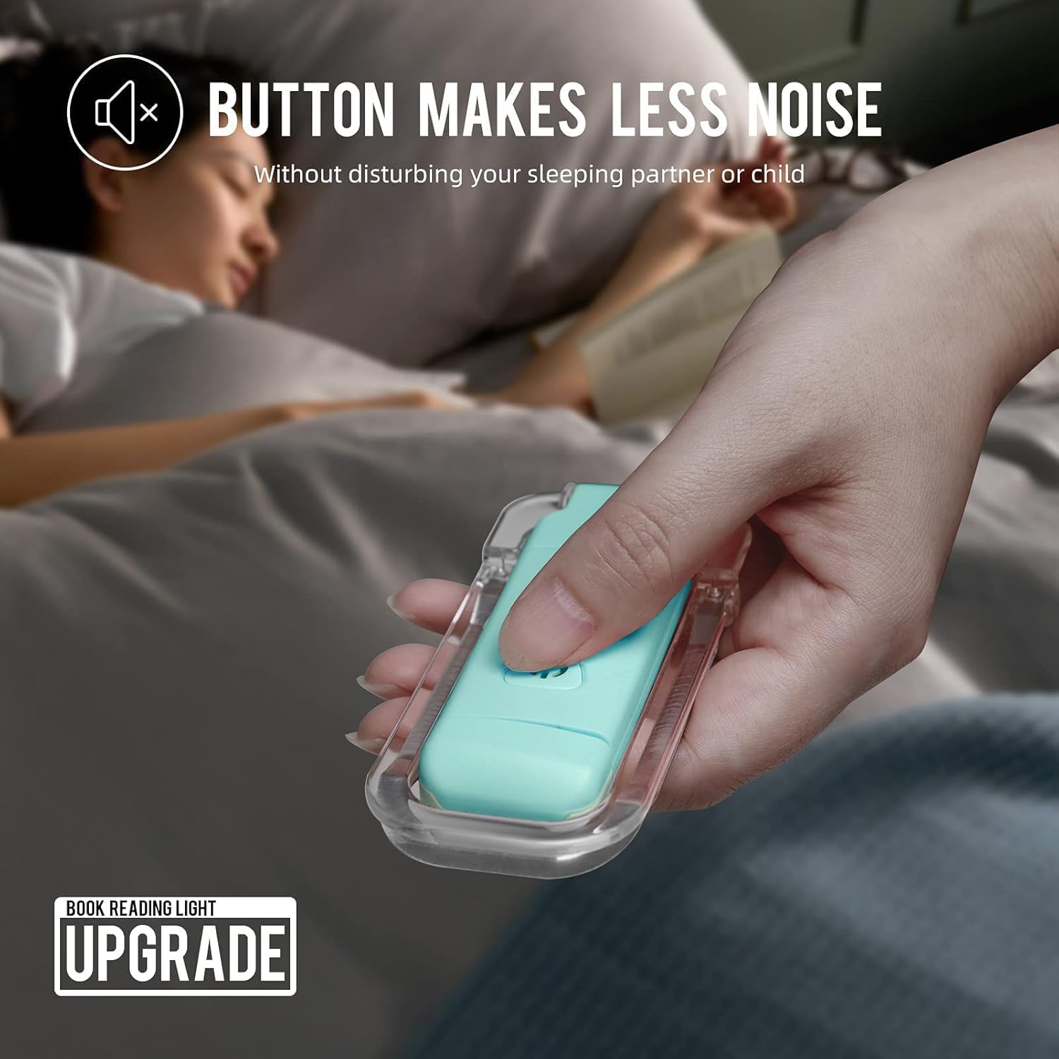 Luz de lectura de libros, luces LED portátiles recargables por USB con clip para leer en la cama, 3 luces ajustables regulables para marcapáginas
