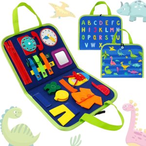 Busy Board Montessori – Juguetes para niños pequeños de 1, 2, 3, 4 años, regalo para niños y niñas, juguetes educativos de aprendizaje para bebés de Busy Board Montessori – Juguetes para niños pequeños de 1, 2, 3, 4 años, regalo para niños y niñas, juguetes educativos de aprendizaje para bebés de