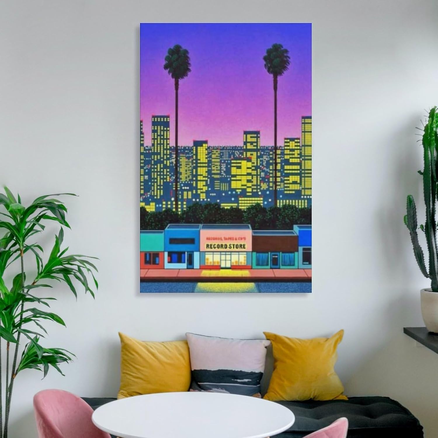 Pintura de paisaje retro moderna estilo pop Nagai Hiroshi Home Bar decoración de pared (6) pósteres e impresiones de pintura en lienzo para