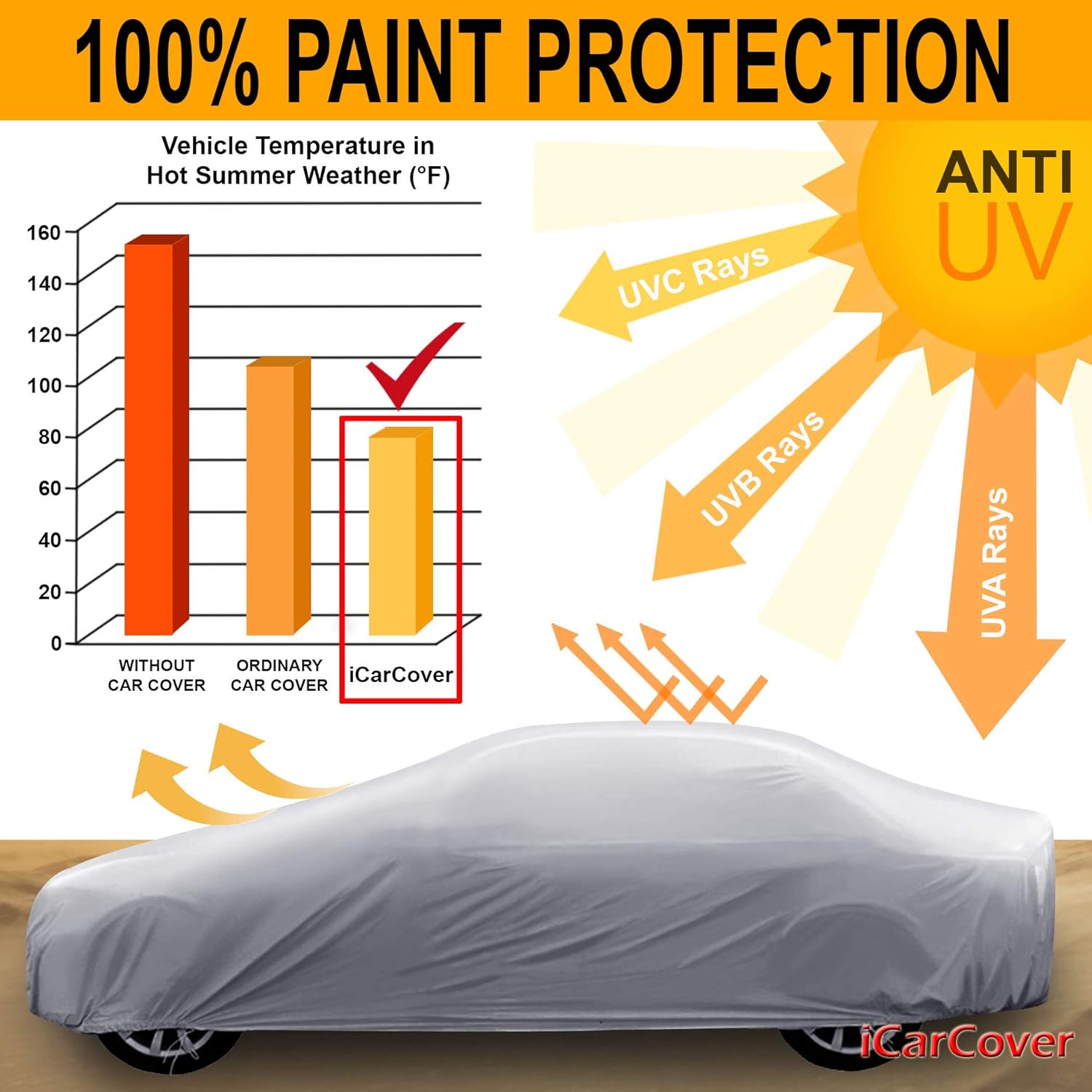 iCarCover Compatible con Bentley Continental GT, GTC, 2003-2019, funda completa para automóvil, impermeable, resistente a todo tipo de clima,