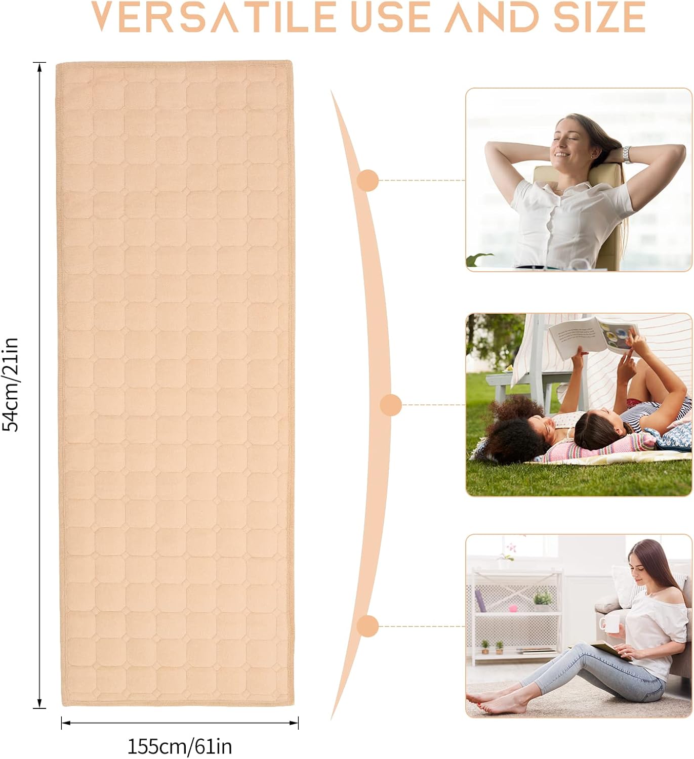 Tapete antideslizante para ventana panorámica de 20 x 60 pulgadas, para decoración de ventana panorámica, para sala de estar y dormitorio, protector