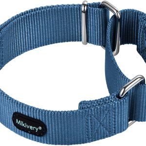Mikivery Martingale – Collar de nailon ajustable y de seguridad para entrenamiento de seguridad, coloridos y cómodos collares para mascotas con Mikivery Martingale – Collar de nailon ajustable y de seguridad para entrenamiento de seguridad, coloridos y cómodos collares para mascotas con