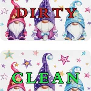 xigua 2 piezas de lindos gnomos limpios y sucios imanes para lavavajillas, imán grueso y fuerte para nevera, imán de doble cara para lavavajillas, xigua 2 piezas de lindos gnomos limpios y sucios imanes para lavavajillas, imán grueso y fuerte para nevera, imán de doble cara para lavavajillas,