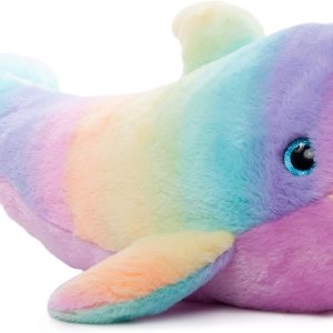 The Petting Zoo Peluche de delfín, animales del océano Ombrez, juguete de peluche de delfín arcoíris de 25 pulgadas The Petting Zoo Peluche de delfín, animales del océano Ombrez, juguete de peluche de delfín arcoíris de 25 pulgadas