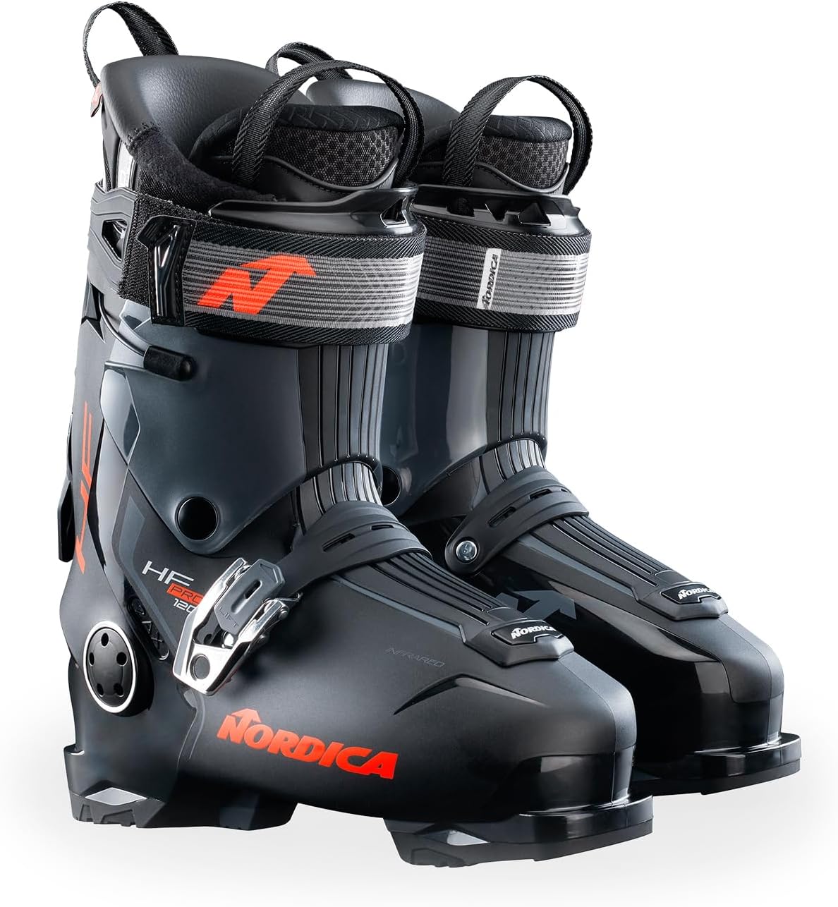 Nordica Men’s Hf Pro 120 Durable Warm Insulated Water-Resistant Easy-Entry All-Mountain Touring Ski Boots with Instep Volume Control