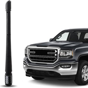 Anina Mástil de antena de radio para automóvil compatible con GMC Sierra Denali Chevy Silverado Colorado Traverse 2007-2023  Diseñada para una Anina Mástil de antena de radio para automóvil compatible con GMC Sierra Denali Chevy Silverado Colorado Traverse 2007-2023  Diseñada para una