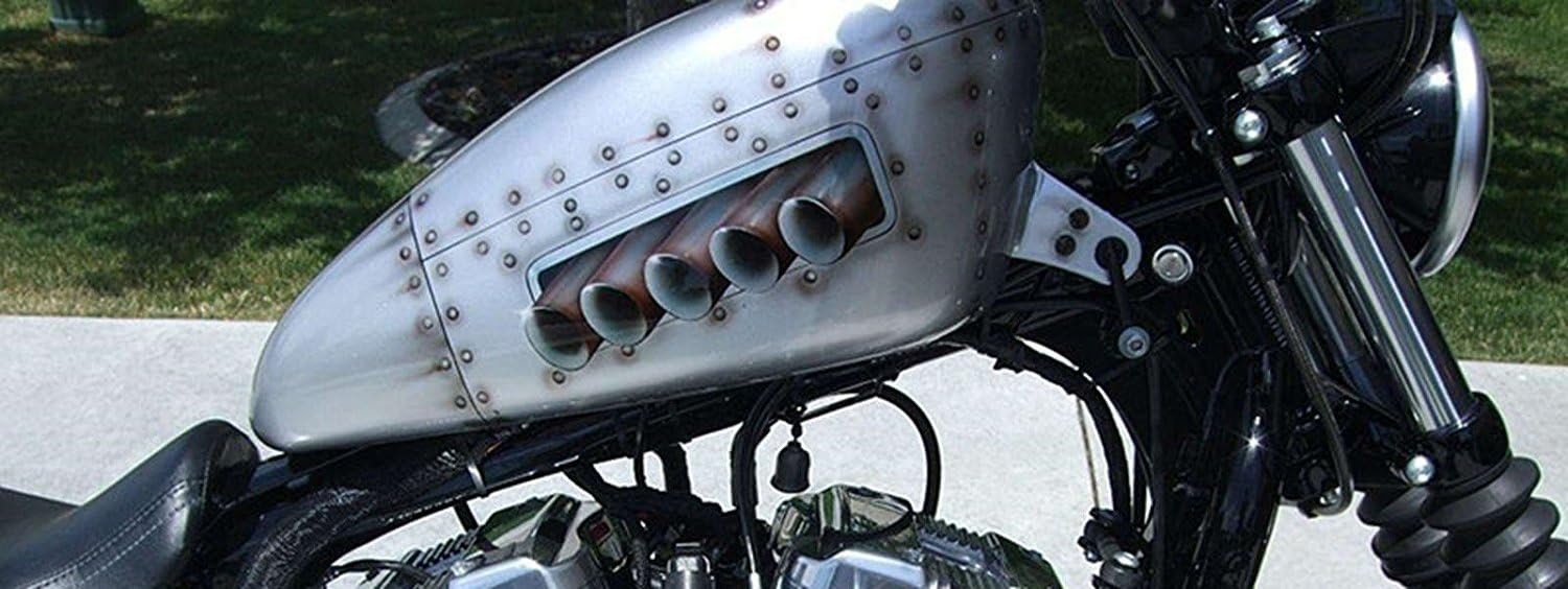 Tanque de gasolina para motocicleta de 2 pulgadas de elevación de 2 pulgadas, tanque elevador de 2 pulgadas, kit de elevación de acero de repuesto