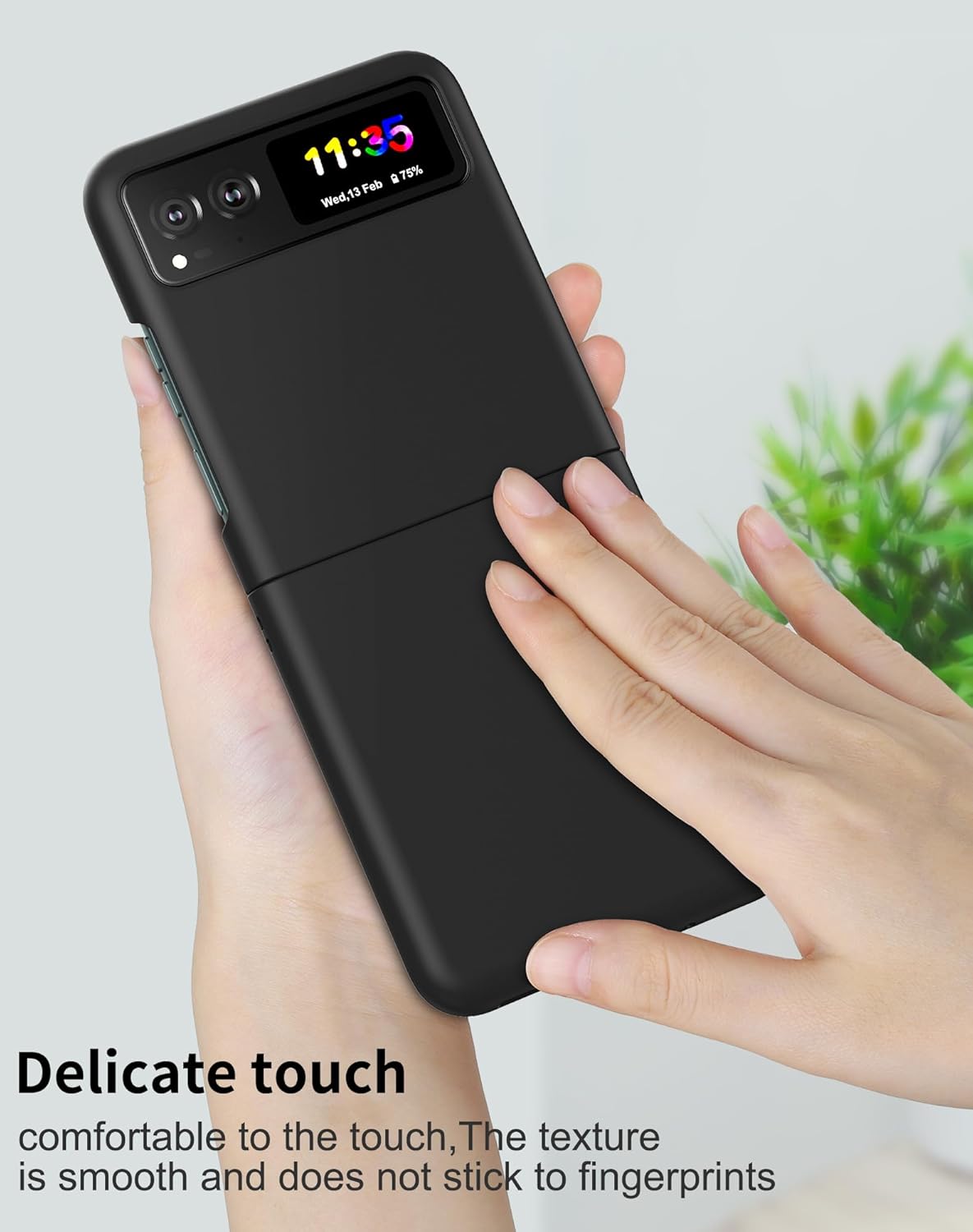 Foluu Funda para Motorola Razr 2023 no es compatible con Razr Plus 2023, funda delgada para Moto Razr 2023, ultra delgada, de policarbonato mate con