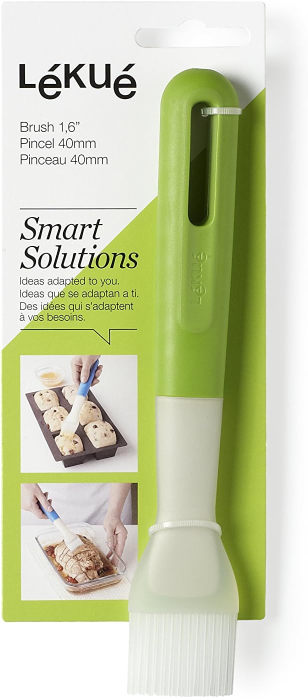 Lekue Pincel de pasteleríauntar con punta de silicona, verde