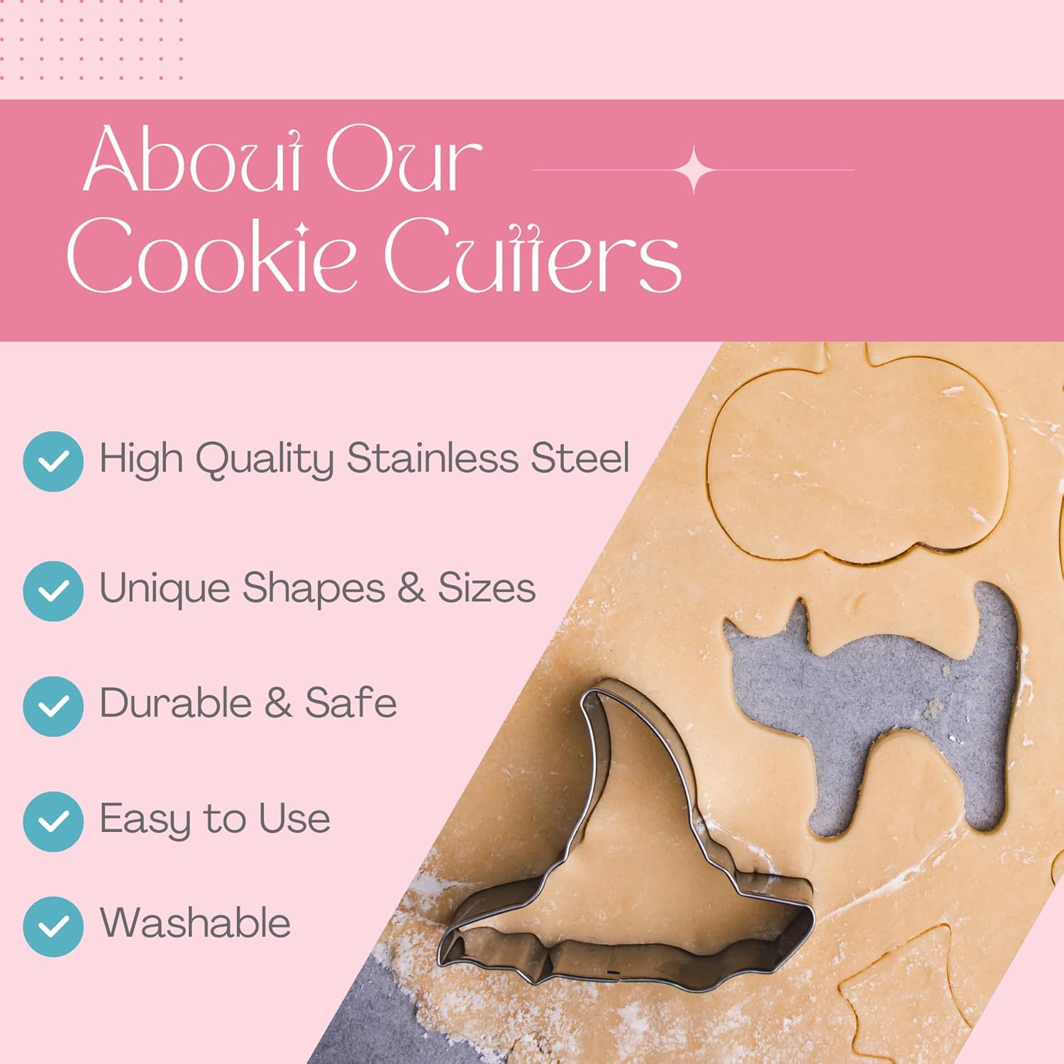 Cookie Cutter Kingdom, Cortadores de galletas de Pascua, forma de cortadores de galletas de primavera, molde para pasteles, galletas y sándwiches
