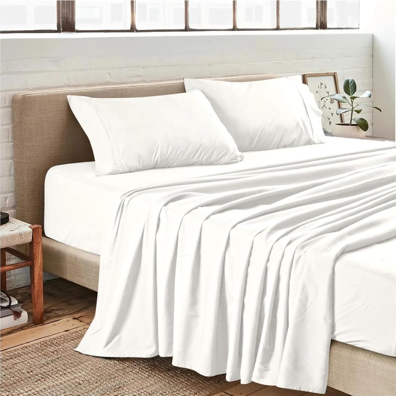 Juego de sábanas de microfibra de 3 piezas para cama individual, sábanas refrescantes transpirables con bolsillos profundos, resistentes a las