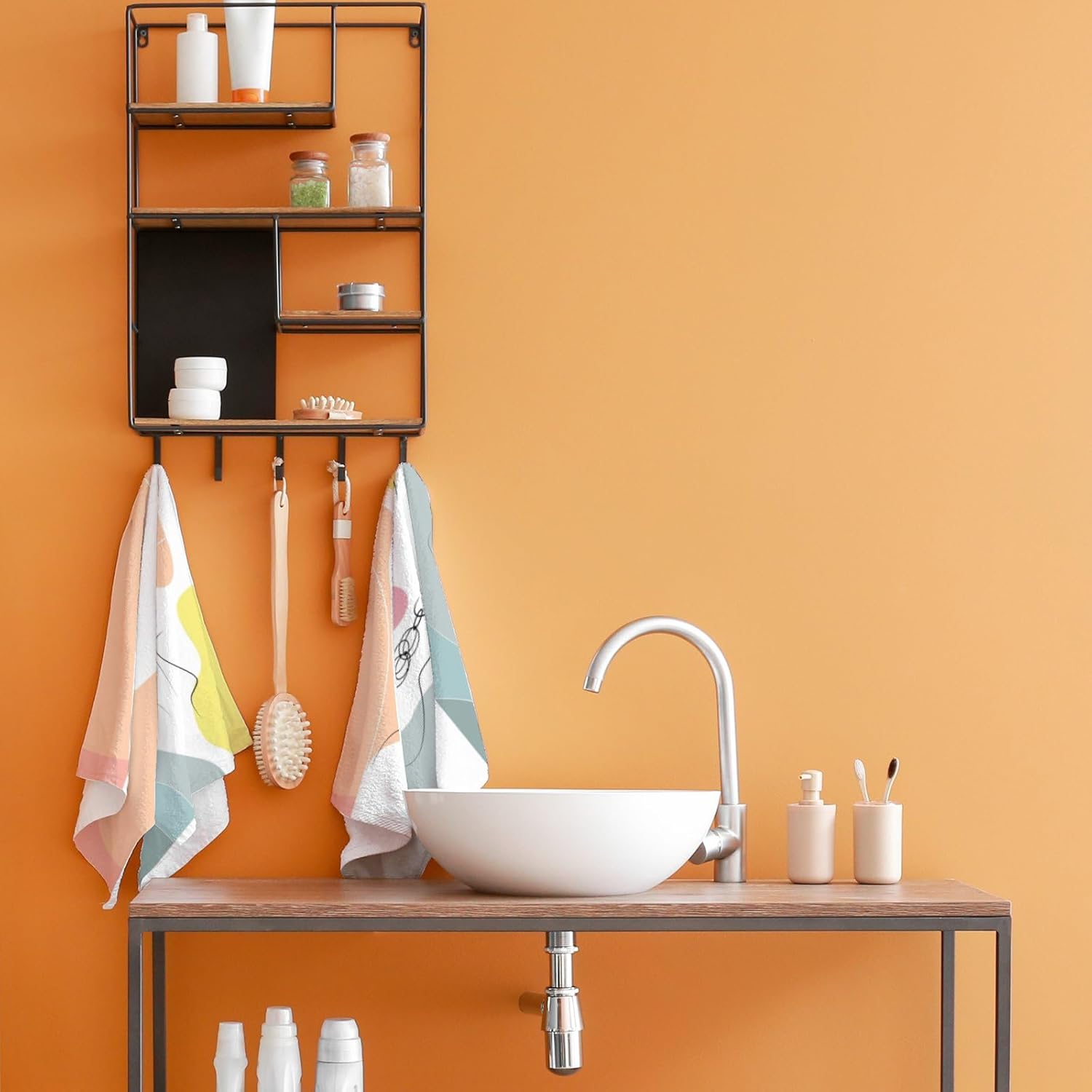 Hermosas toallas de mano de cara femenina para baño, toallas de baño suaves y absorbentes, juego de toallas de cocina de 30 x 15 pulgadas, toallas