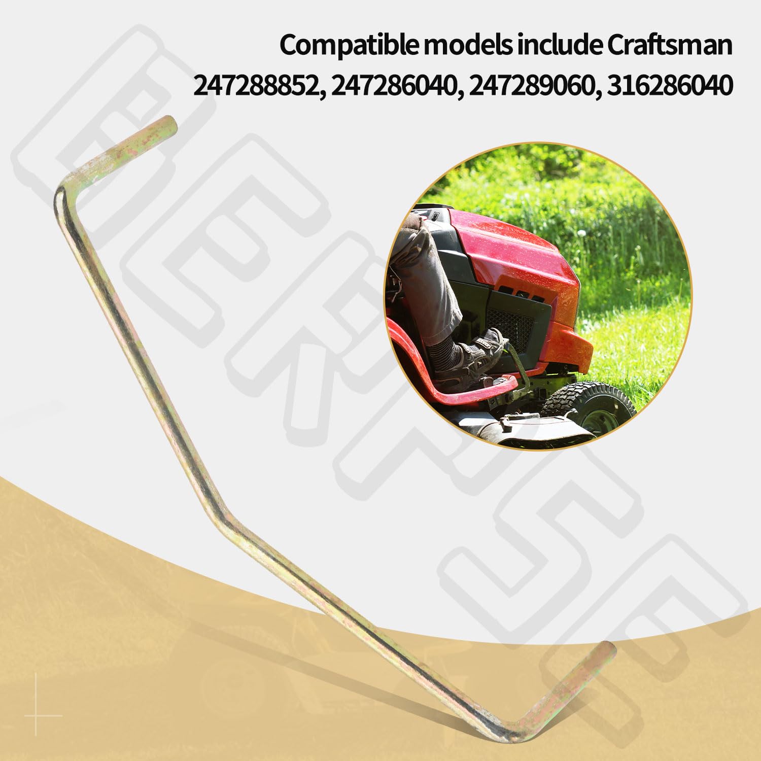 747-05011 – Barra de sujeción de cinturón para tractor de césped compatible con MTD Craftsman Troy-Bilt Lawn Tractor, compatible con modelos
