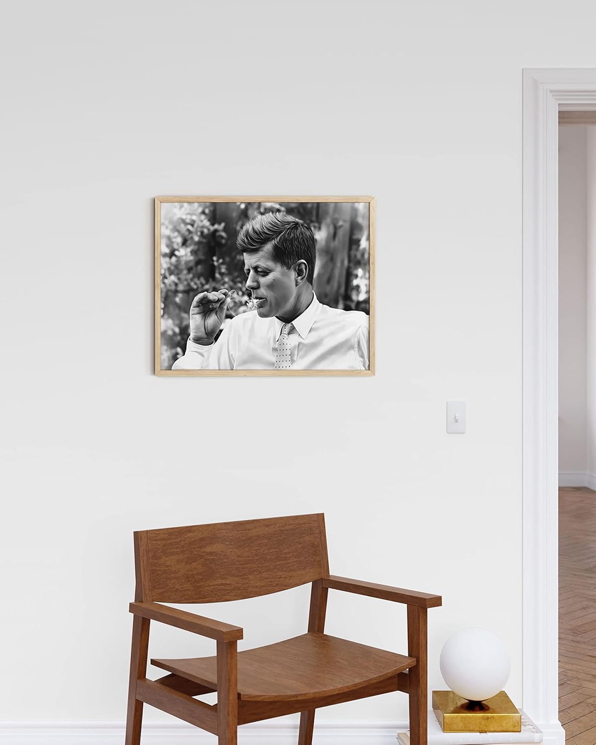 HAUS AND HUES JFK – Arte de pared de fumar para hombres, pósteres geniales para dormitorio de chicos, carteles e impresiones trippy para decoración