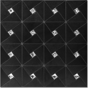 Art3d Azulejos de mosaico de metal para decoración de pared de cocina, adhesivos en azulejos compuestos de aluminio, molino de viento negro, 1 hoja Art3d Azulejos de mosaico de metal para decoración de pared de cocina, adhesivos en azulejos compuestos de aluminio, molino de viento negro, 1 hoja