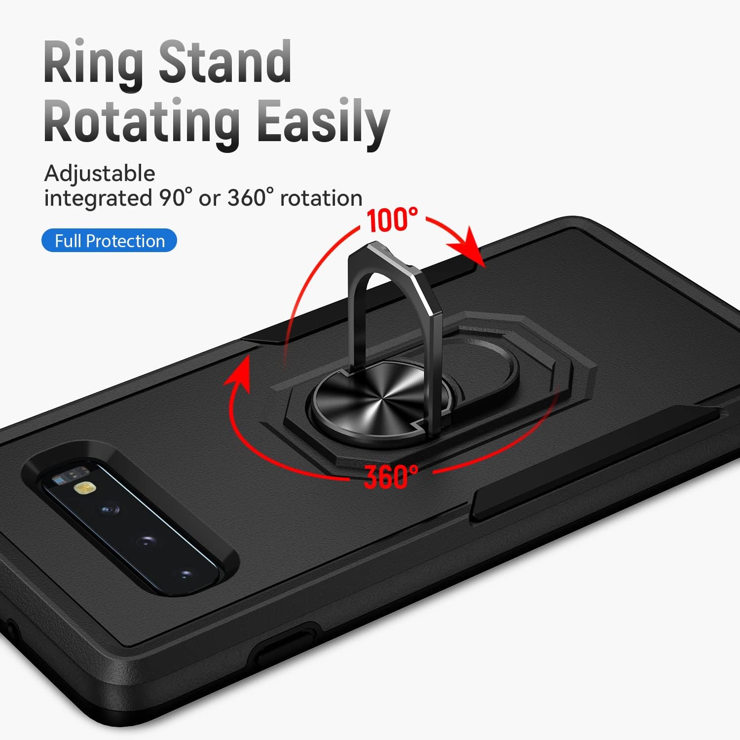 DAWEIXEAU Funda para Galaxy S10 Plus, Galaxy S10+ Funda resistente resistente a prueba de golpes Funda protectora para Samsung Galaxy S10 Plus