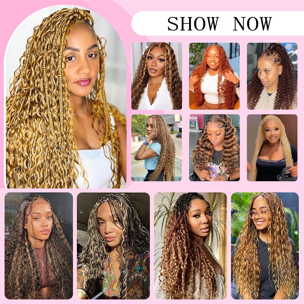 Cabello humano a granel de agua para trenzar, 3.53 oz (un paquetepaquete) Cabello humano virgen rizado trenzado para trenzas bohemias sin nudos, sin
