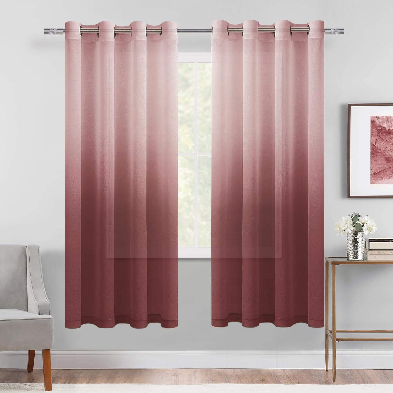 DWCN – Cortinas traslúcidas con ojales.