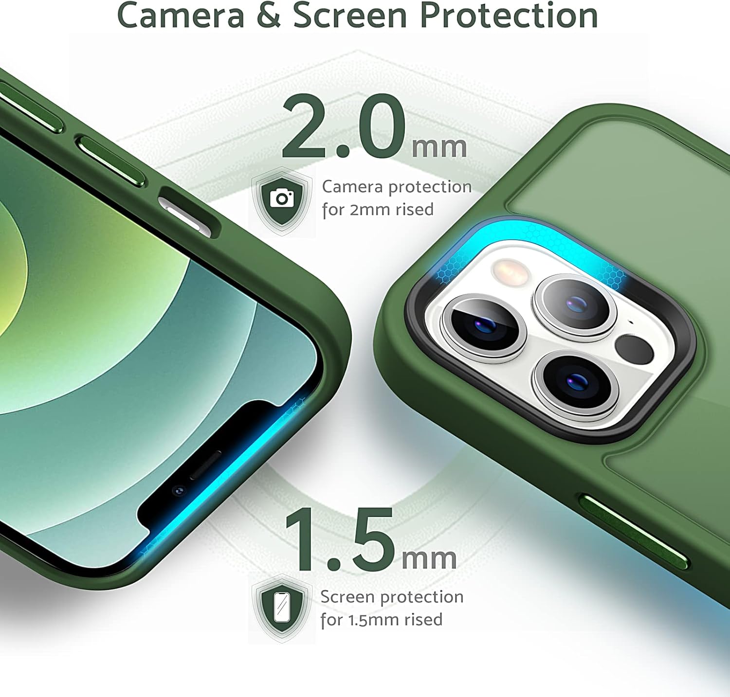 Anqrp Funda diseñada para iPhone 1212 Pro, compatible con Magsafe, funda translúcida de silicona súper suave para iPhone 12 de 6.1 pulgadas, color